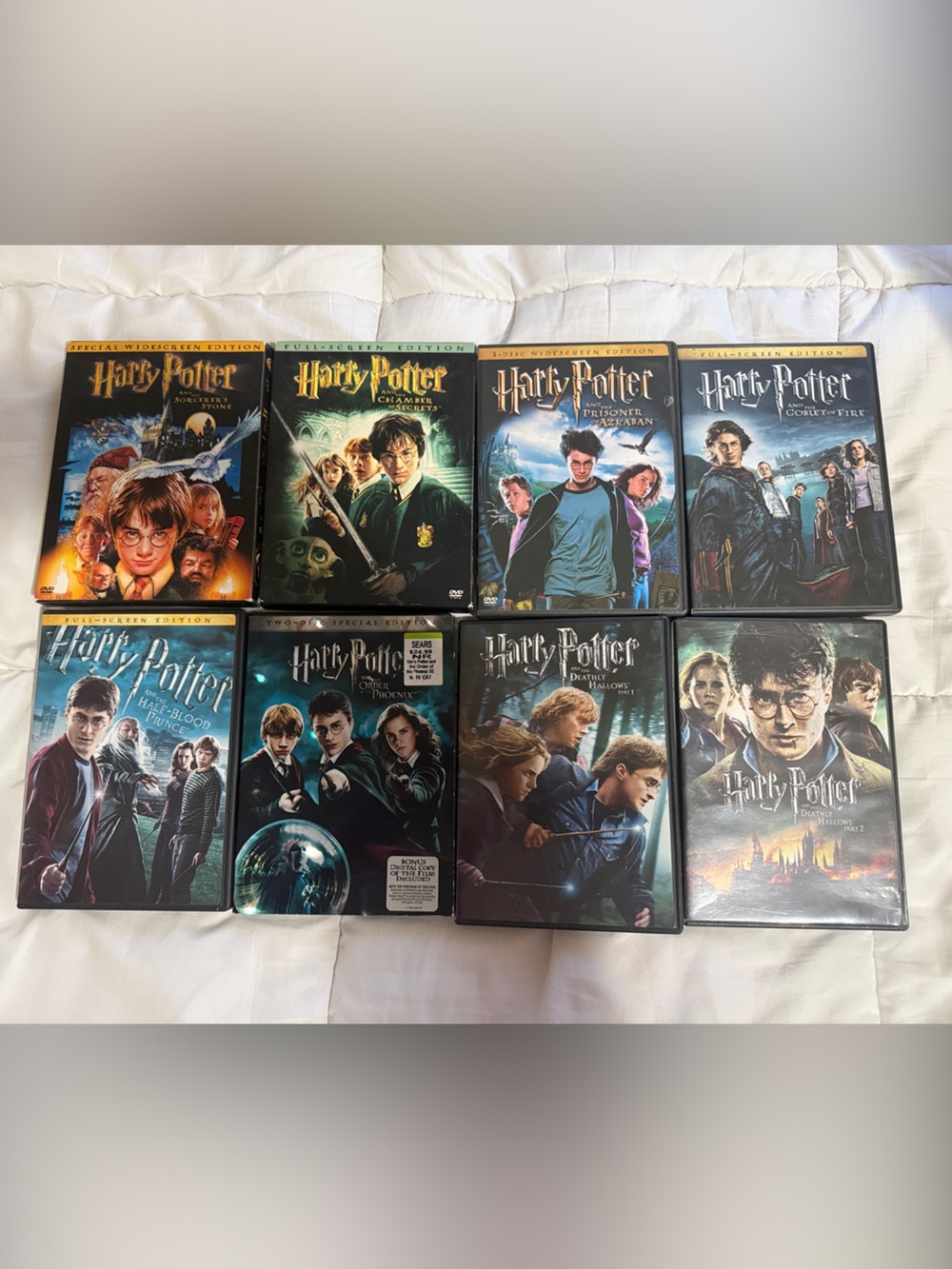 Harry Potter DVD Movie Collection - Set of 8- All 8 movies
